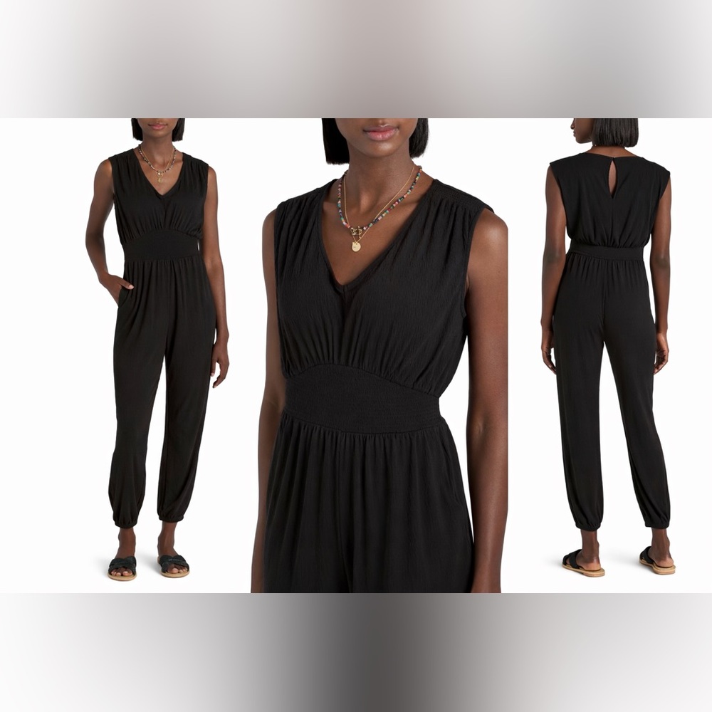 Z Supply Indy Knit Jumpsuit | Black | Size Medium